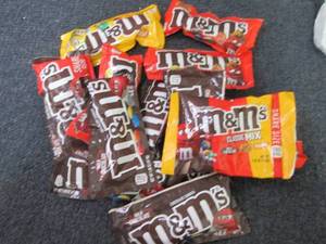 12 pks Assorted M&Ms...