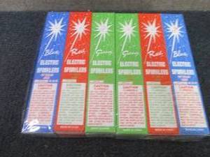 24- 8ct pks 10 inch BlueRed Green...