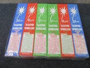 24- 8ct pks 10 inch BlueRed Green...