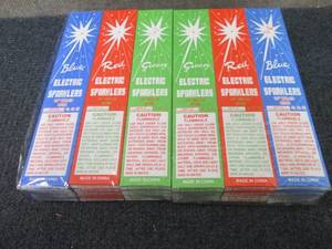 24- 8ct pks 10 inch BlueRed Green...