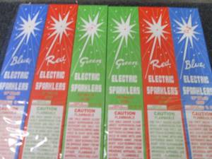 24- 8ct pks 10 inch BlueRed Green...