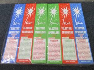 24- 8ct pks 10 inch BlueRed Green...