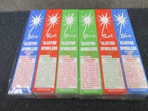 24- 8ct pks 10 inch BlueRed Green...