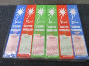 24- 8ct pks 10 inch BlueRed Green...