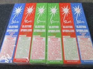 24- 8ct pks 10 inch BlueRed Green...
