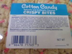 Tray of FROZEN Cotton Candy Crispy ...