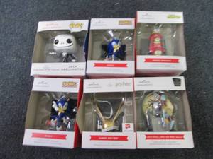 6 Assorted Hallmark Ornaments...