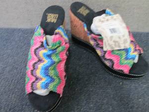 Size 9 MultiColor MukLuks Wedges...