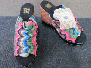 Size 9 MultiColor MukLuks Wedges...