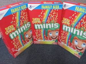 3- 18.6 oz Lucky Charms Minis...