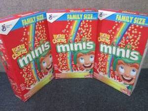 3- 18.6 oz Lucky Charms Minis...