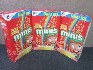 3- 18.6 oz Lucky Charms Minis...