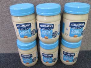 6- 15 oz Hellmans Light Mayonnaise...