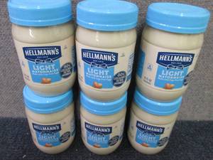 6- 15 oz Hellmans Light Mayonnaise...