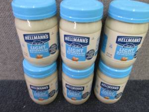 6- 15 oz Hellmans Light Mayonnaise...