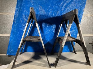 Two Stanley Fat Max Sawhorses