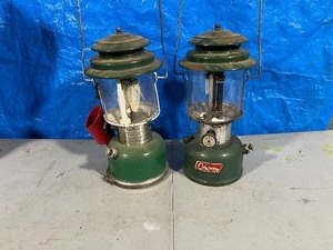 Pair of Coleman Matchlight Propane Lanterns