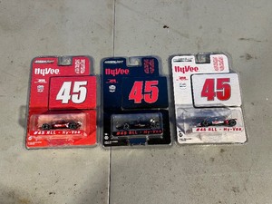 Three New In Original Box Die-Cast HyVee Race Cars