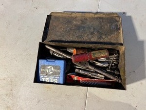 Box full of Miscellaneous Taps and Extractors