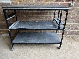 Black Metal Rolling Cart