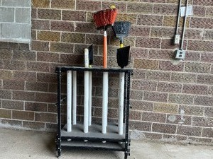 Custom Heavy-Duty Broom Storage
