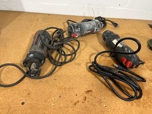 Three Power Tools- Roto Zip Revolution spiral saw, Craftsman all in one Grinding Tool and Bosch roto zip