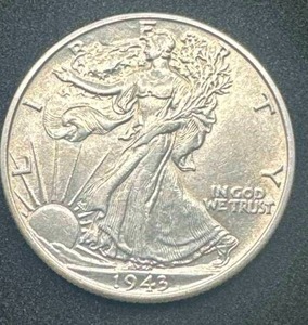 1943 Walking Liberty Half Dollar AUMS