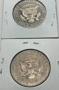 Lot of 2 Kennedy Half Dollars BU