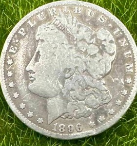 1896-O Morgan Silver Dollar