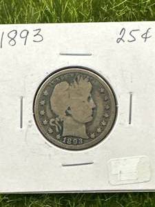 1893 Barber Quarter