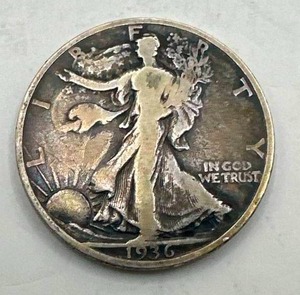 1936-S Walking Liberty Half Dollar (VGVF Beautiful Patina)