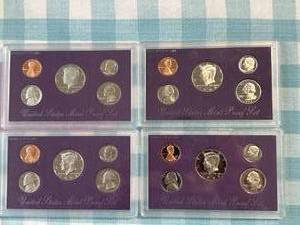 1990, 1991, 1992, 1993 Proof Sets