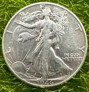 1946 Walking Liberty Half Dollar VFXF
