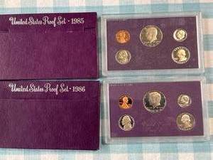 1985 & 1986 Proof Sets