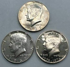 Lot of 3 Kennedy Proof Half Dollars