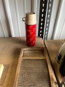 lot 45 image: Wash Board And Thermos