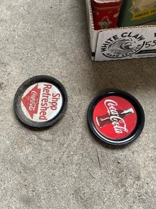 lot 55 image: box of vintage Tins