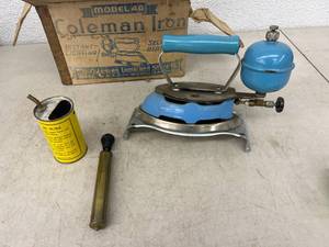 lot 37 image: Coleman Iron Model 4A in Box