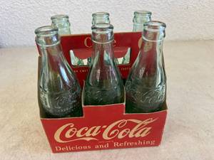 lot 60 image: Coca-Cola Bottles & 6 Pack Holder - All Bottles Grand Forks ND