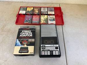 lot 89 image: Stereo Cassette Adaptor, Cassette Player & Cassettes