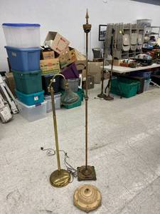 lot 111 image: Vintage Floor Lamps, Extra Base