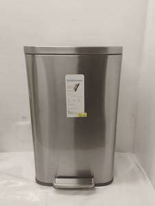 lot 43 image: NEW BRIGHTROOM STAINLESS STEEL TRASH CAN 11.8 GALLON