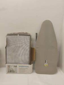 lot 47 image: NEW BRIGHTROOM COLLAPSIBLE HAMPER WITH LID AND IRONING BOARD