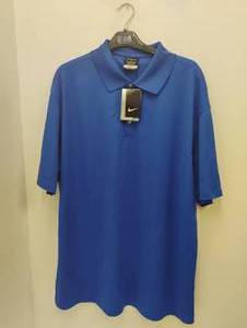 lot 59 image: NEW NIKE GOLF POLO SHIRT SIZE XL BLUE
