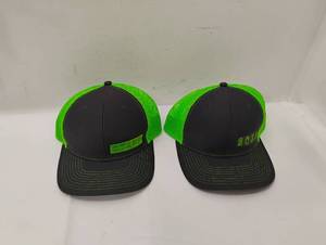lot 83 image: 2 NEW NEON BOSS & STAFF HATS