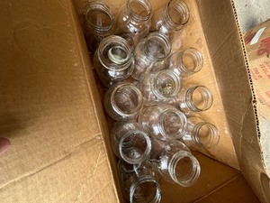 2 boxes of jars