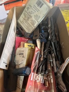 Box of hand tools