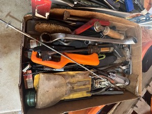 box of hand tools