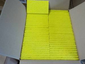 Box of 60 x 3 x 5 Yellow Cleaning Pads
