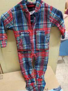 Alexander Del Rossi Fuzzy Super Warm PJs size 2T